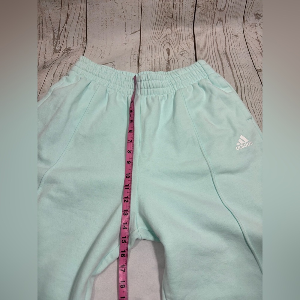 Women's Adidas Essential Studio Fleece Pants Joggers Relaxed Fit - Picture 11 of 12